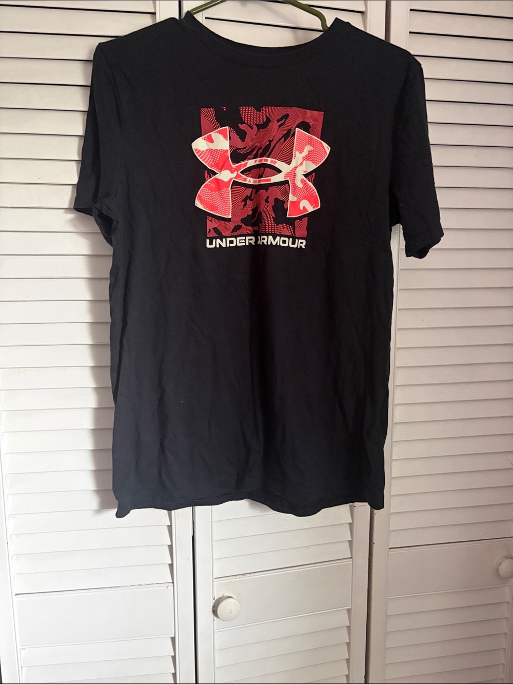 Under Armour Black T-Shirt with Red Logo